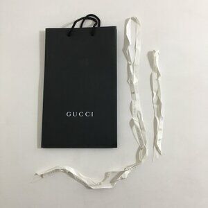 GUCCI Gift Bag w/ 2 Ribbons Size 15" x 9" x 5.5" Authentic